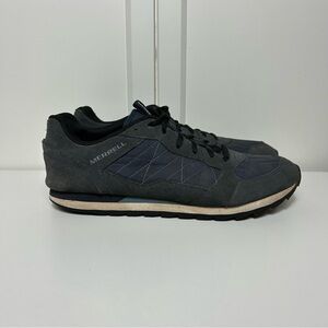 Merrell alpine navy blue grey lace suede